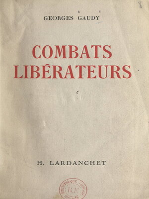 cover image of Combats libérateurs